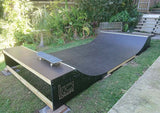 2ft High (60cm) Outdoor Half Pipe