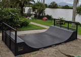 3ft High (90cm) Outdoor Halfpipe